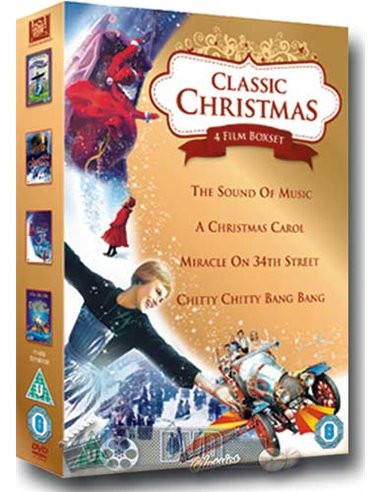 A Christmas Carol / Miracle On 34th Street / The Sound Of Music / Chitty Chitty Bang Bang - DVD (1947)