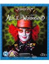 Alice In Wonderland - Mia Wasikowska ,Johnny Depp - Blu-Ray (2010)