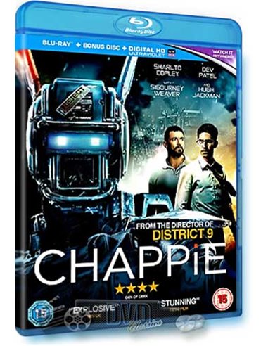 Chappie - Hugh Jackman, Sigourney Weaver - Blu-Ray (2015)