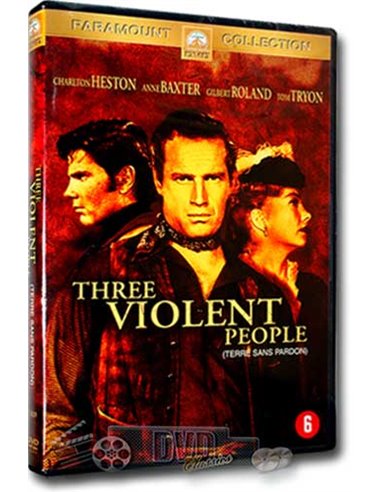 Three Violent People - Charlton Heston - Rudolph MatÃ© - DVD (1956)